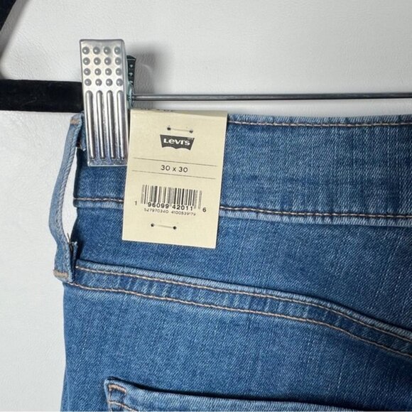 NWT LEVIS 720 HIGH-RISE SUPER SKINNY HYPERSTRETCH Jeans Raw Hem Size 30x30 - Picture 9 of 16